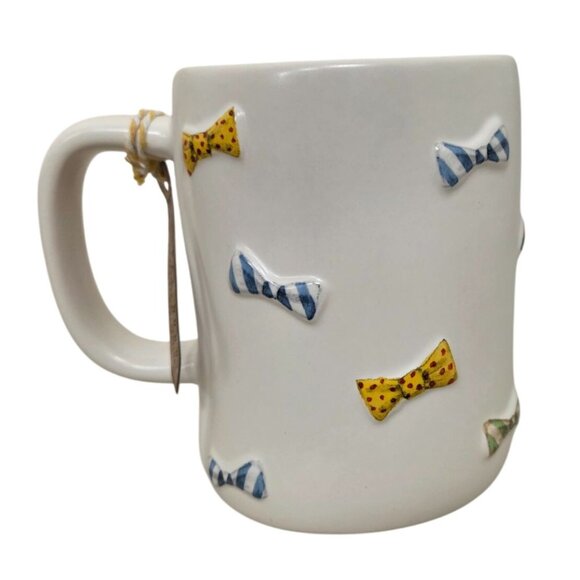 NWT Rae Dunn Artisan Collection Grandpa Mug With Bow Tie Design - Picture 3 of 6